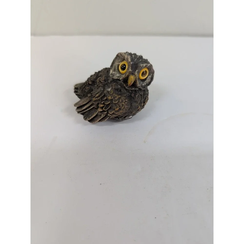 Vintage Resin Owl‎ Figurine